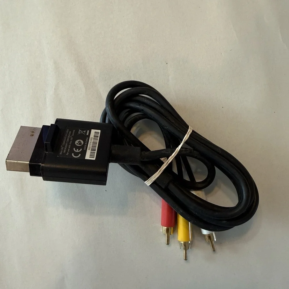 Genuine Official OEM Microsoft XBOX 360 Composite AV Cable X821376-001 Tested